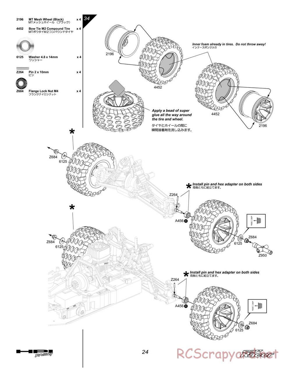 HPI - Nitro MT Racer - Manual - Page 24