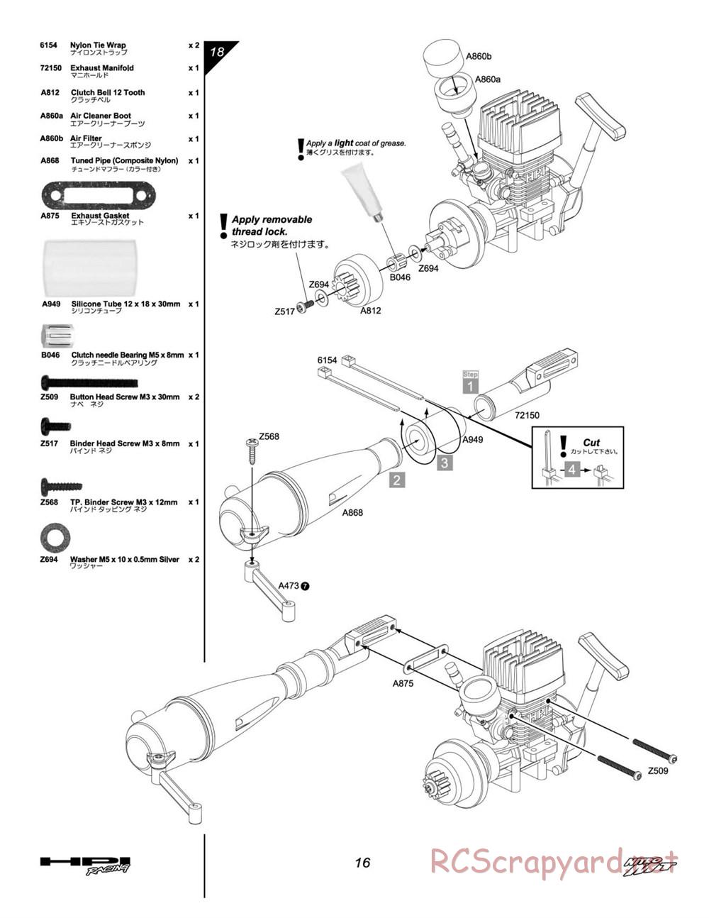 HPI - Nitro MT - Manual - Page 16