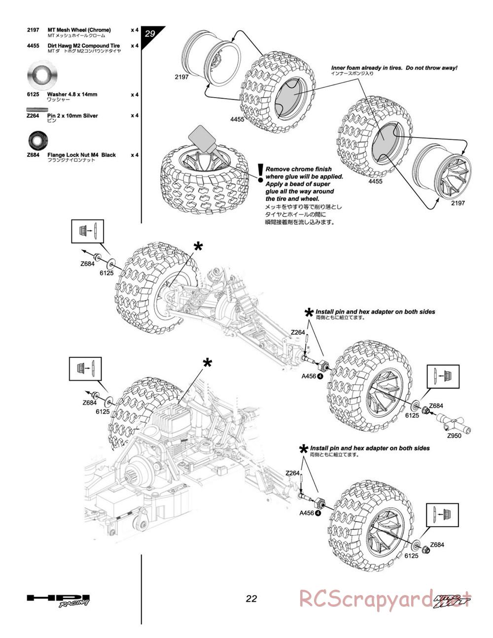 HPI - Nitro MT - Manual - Page 22