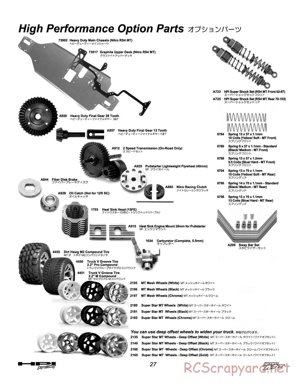 HPI - Nitro MT - Manual - Page 25