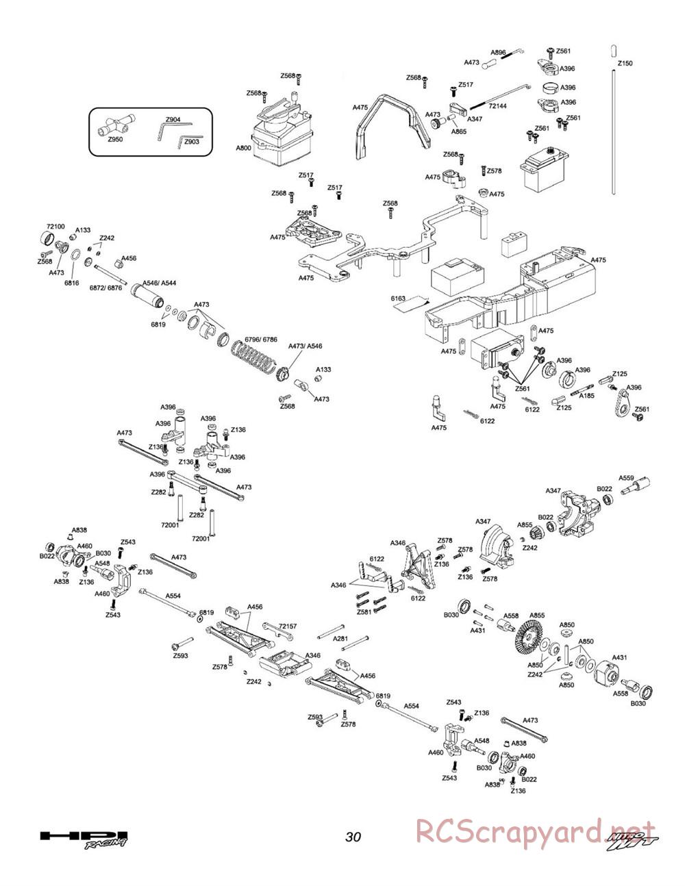 HPI - Nitro MT - Exploded View - Page 28