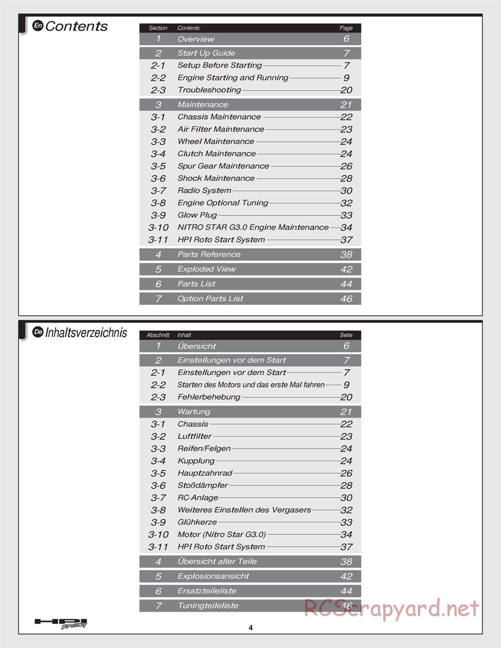 HPI - Nitro MT2 G3.0 - Manual - Page 4