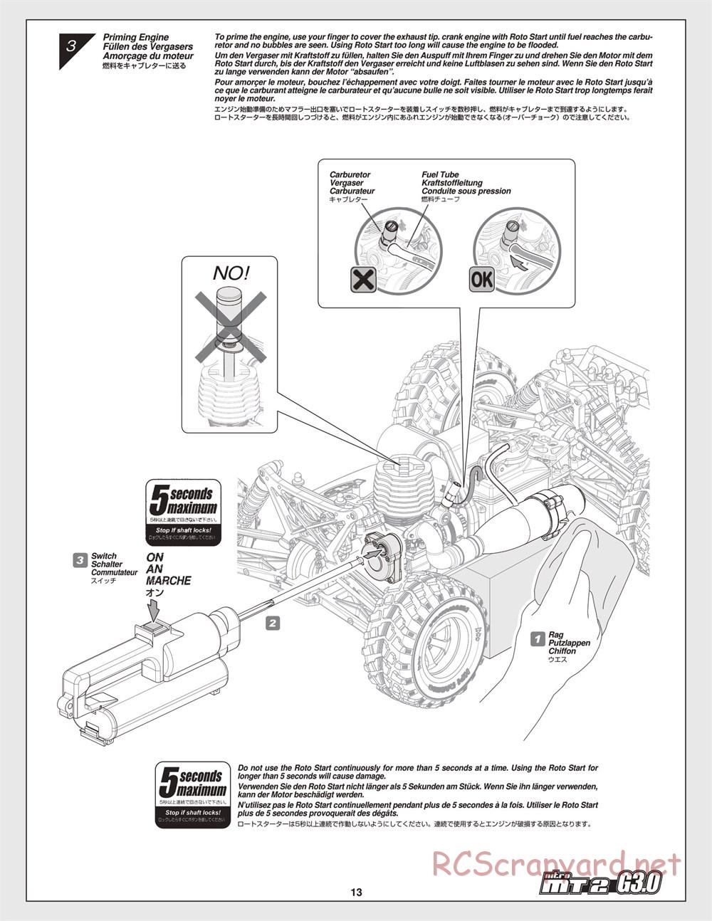 HPI - Nitro MT2 G3.0 - Manual - Page 13