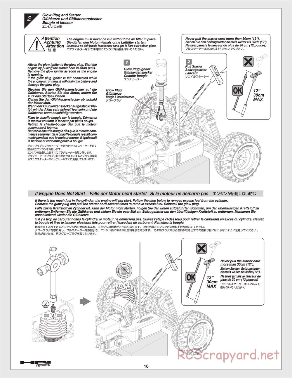 HPI - Nitro MT2 G3.0 - Manual - Page 16