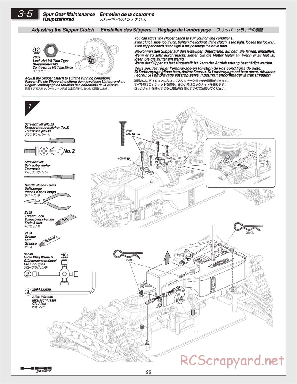 HPI - Nitro MT2 G3.0 - Manual - Page 26