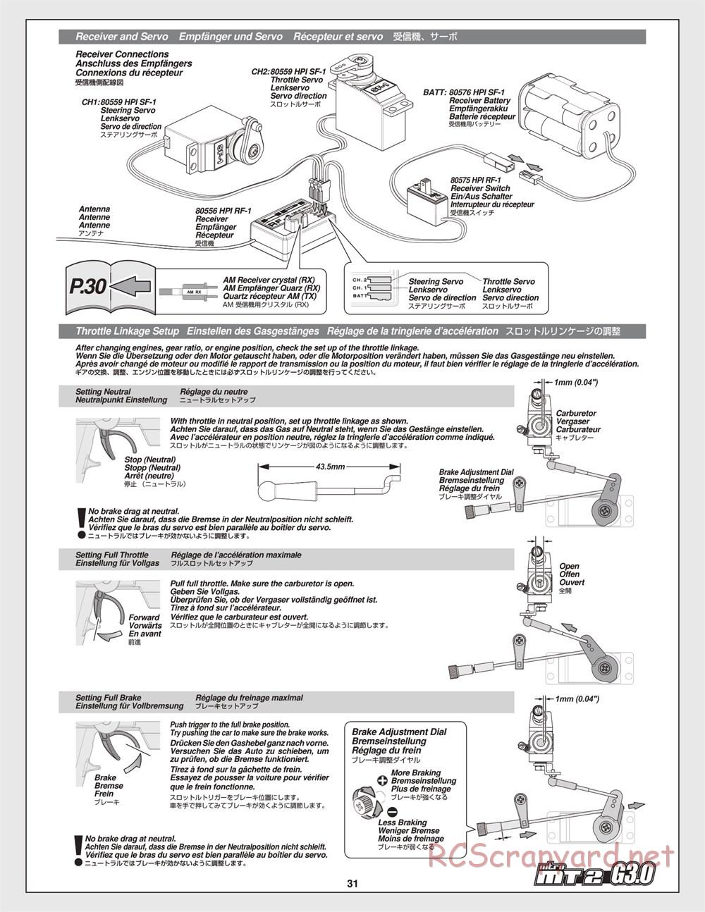 HPI - Nitro MT2 G3.0 - Manual - Page 31
