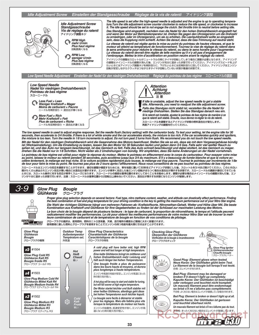 HPI - Nitro MT2 G3.0 - Manual - Page 33