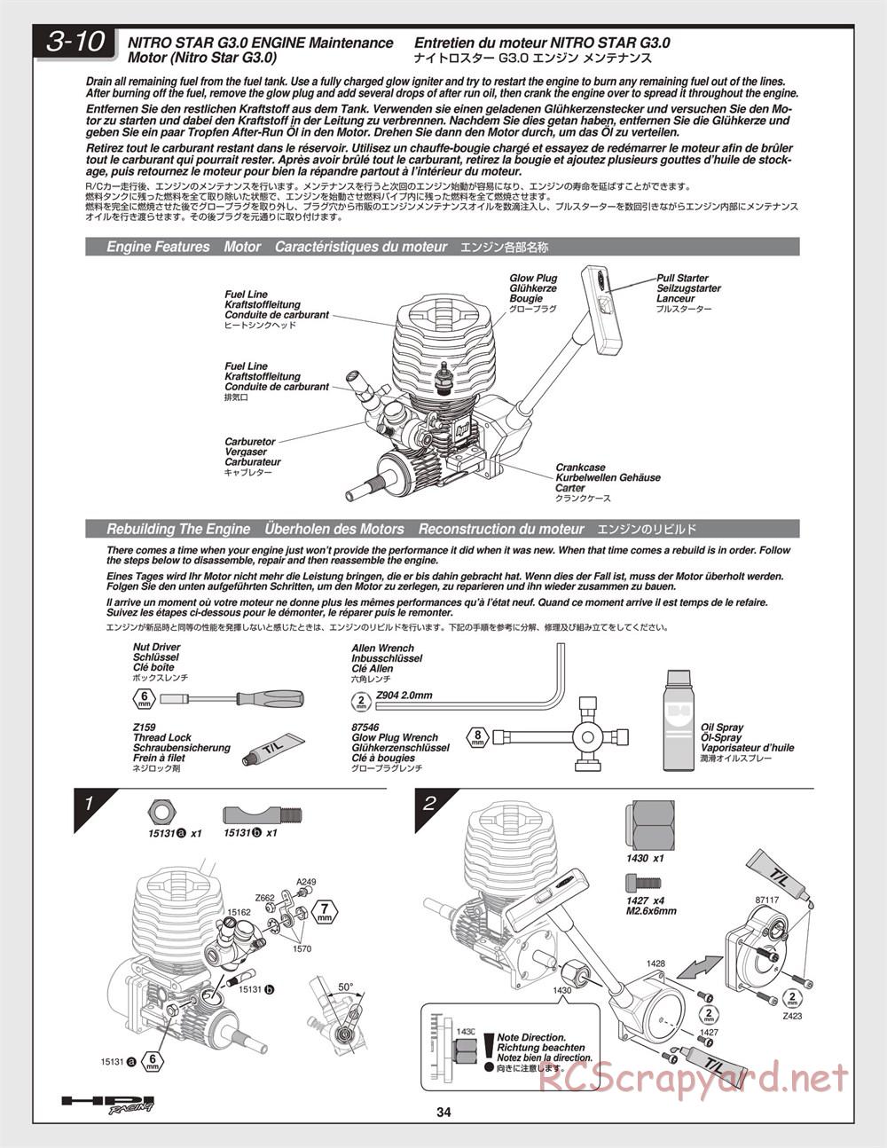 HPI - Nitro MT2 G3.0 - Manual - Page 34