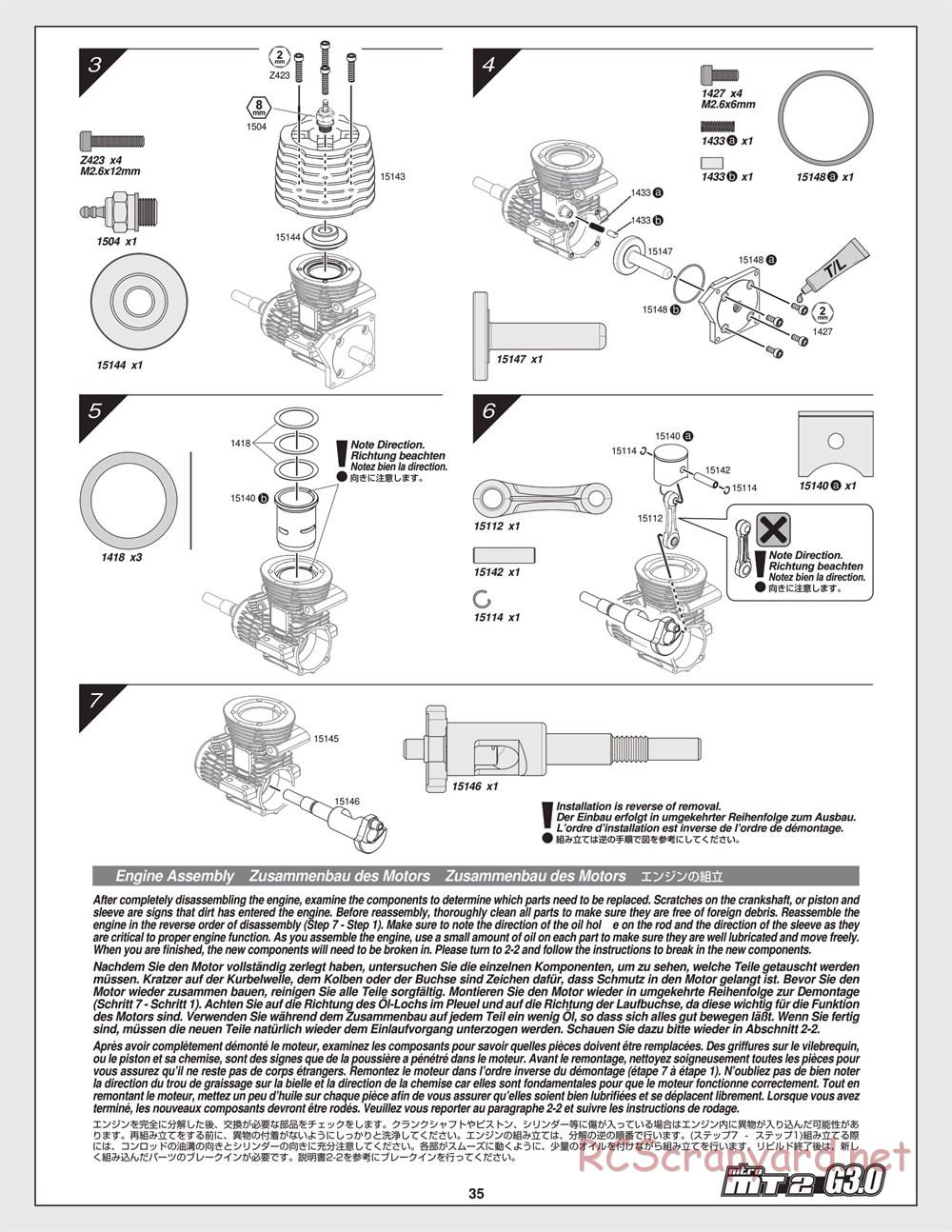 HPI - Nitro MT2 G3.0 - Manual - Page 35