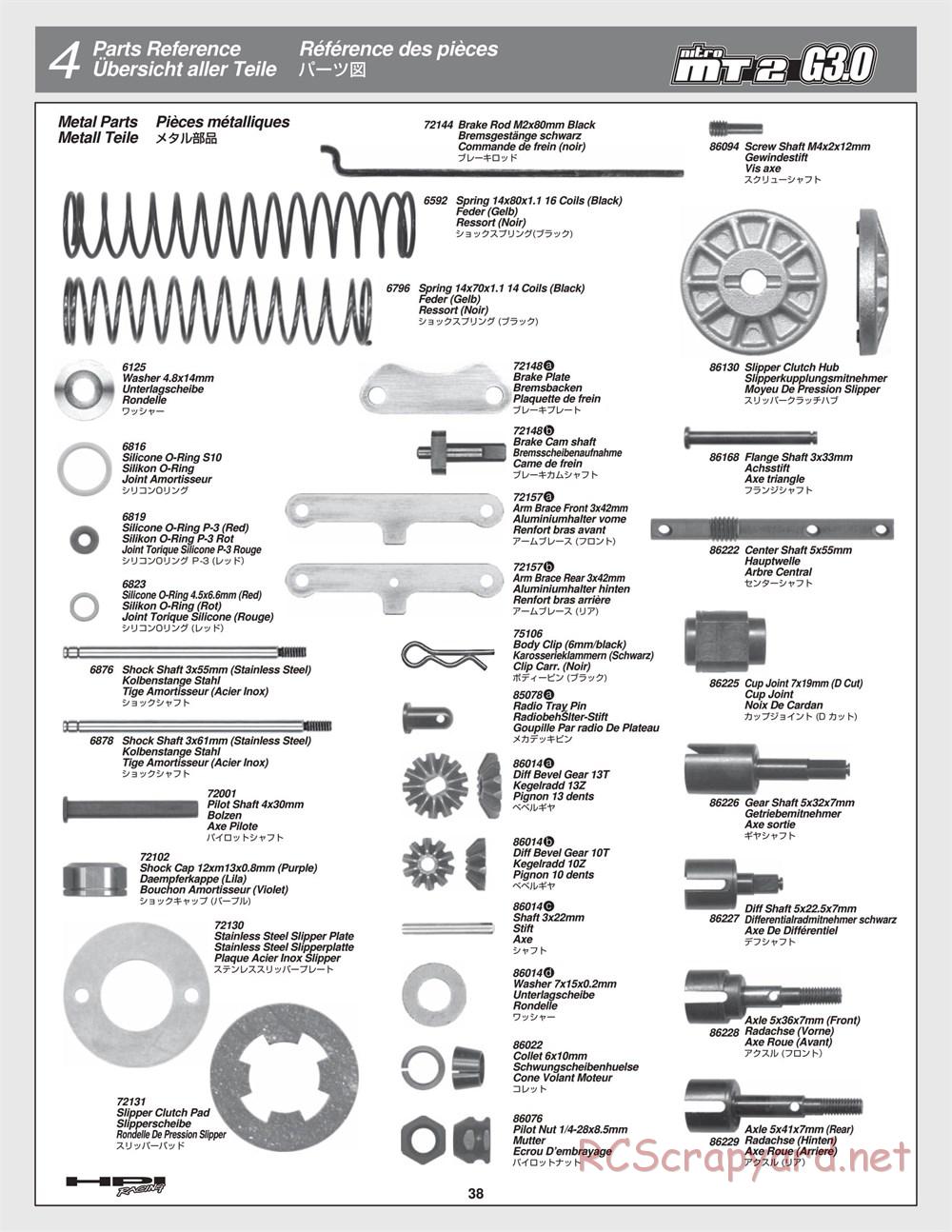 HPI - Nitro MT2 G3.0 - Manual - Page 38