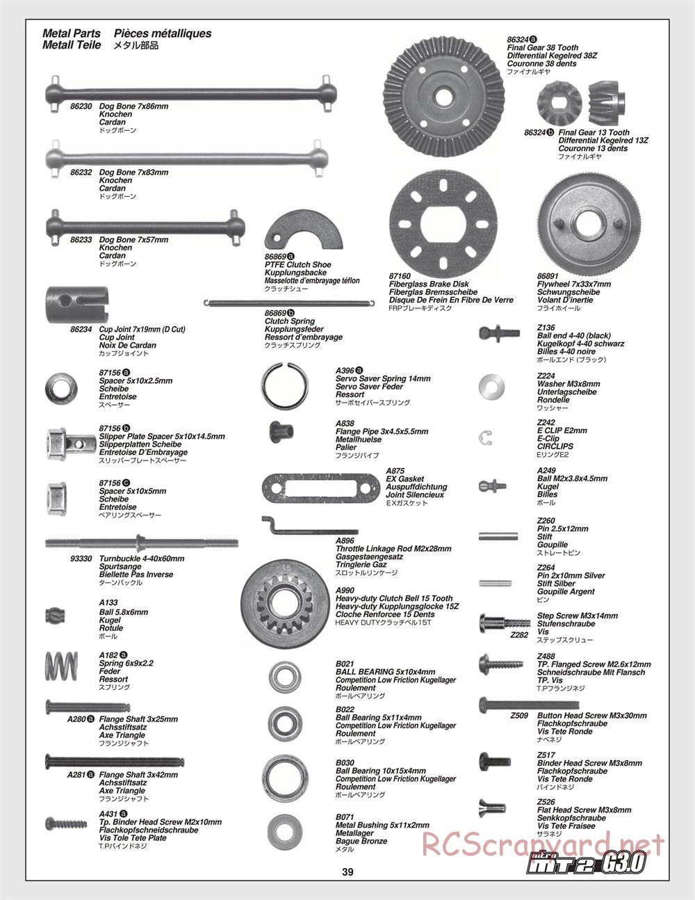 HPI - Nitro MT2 G3.0 - Manual - Page 39