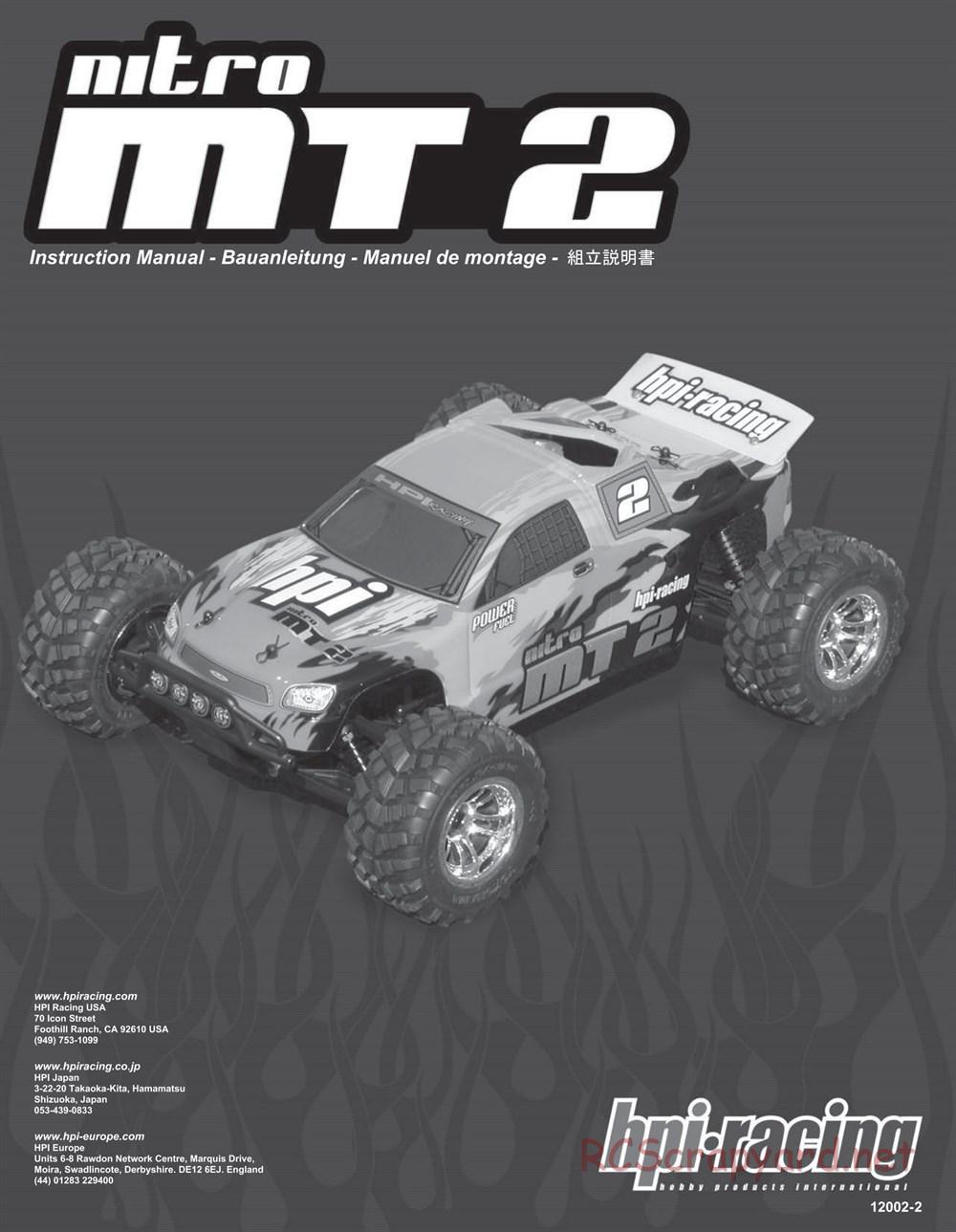 HPI - Nitro MT2 - Manual - Page 1