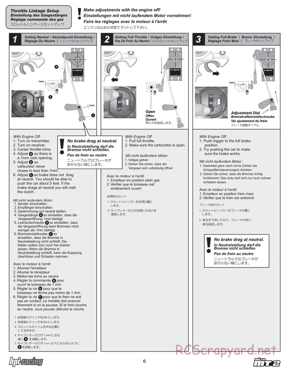 HPI - Nitro MT2 - Manual - Page 6