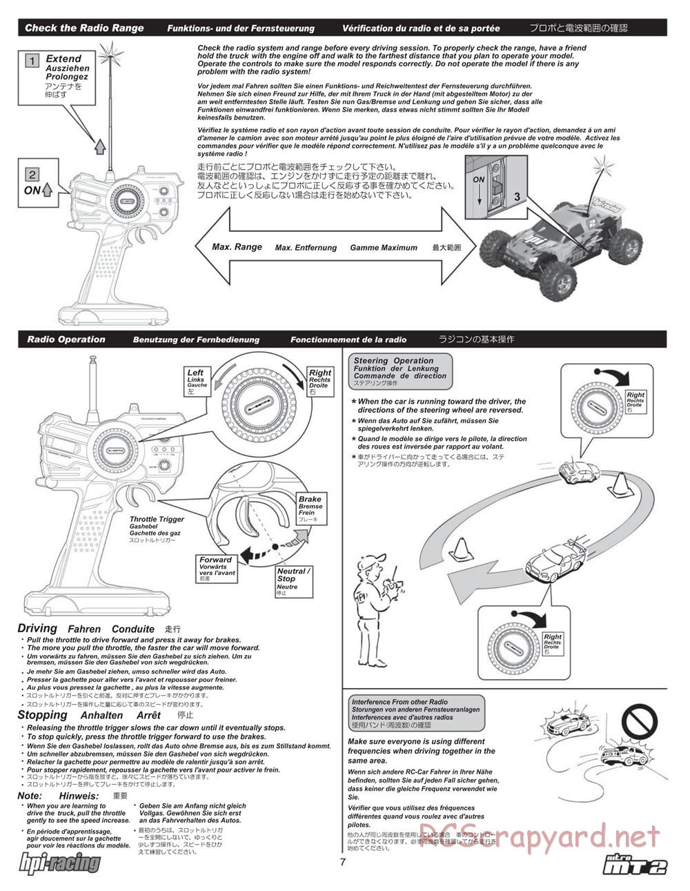 HPI - Nitro MT2 - Manual - Page 7