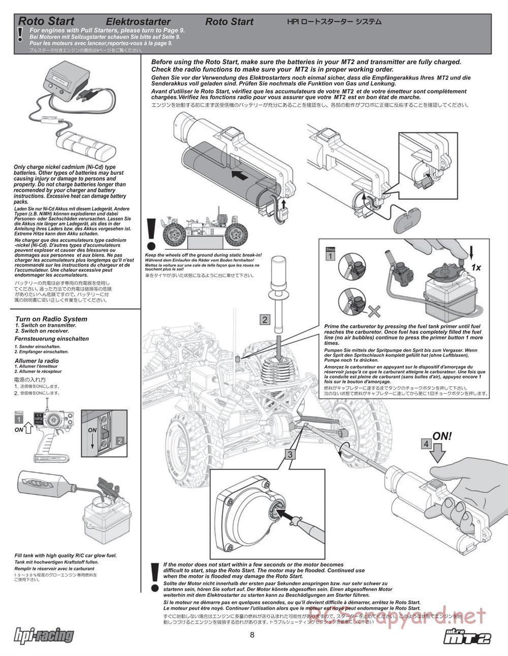 HPI - Nitro MT2 - Manual - Page 8