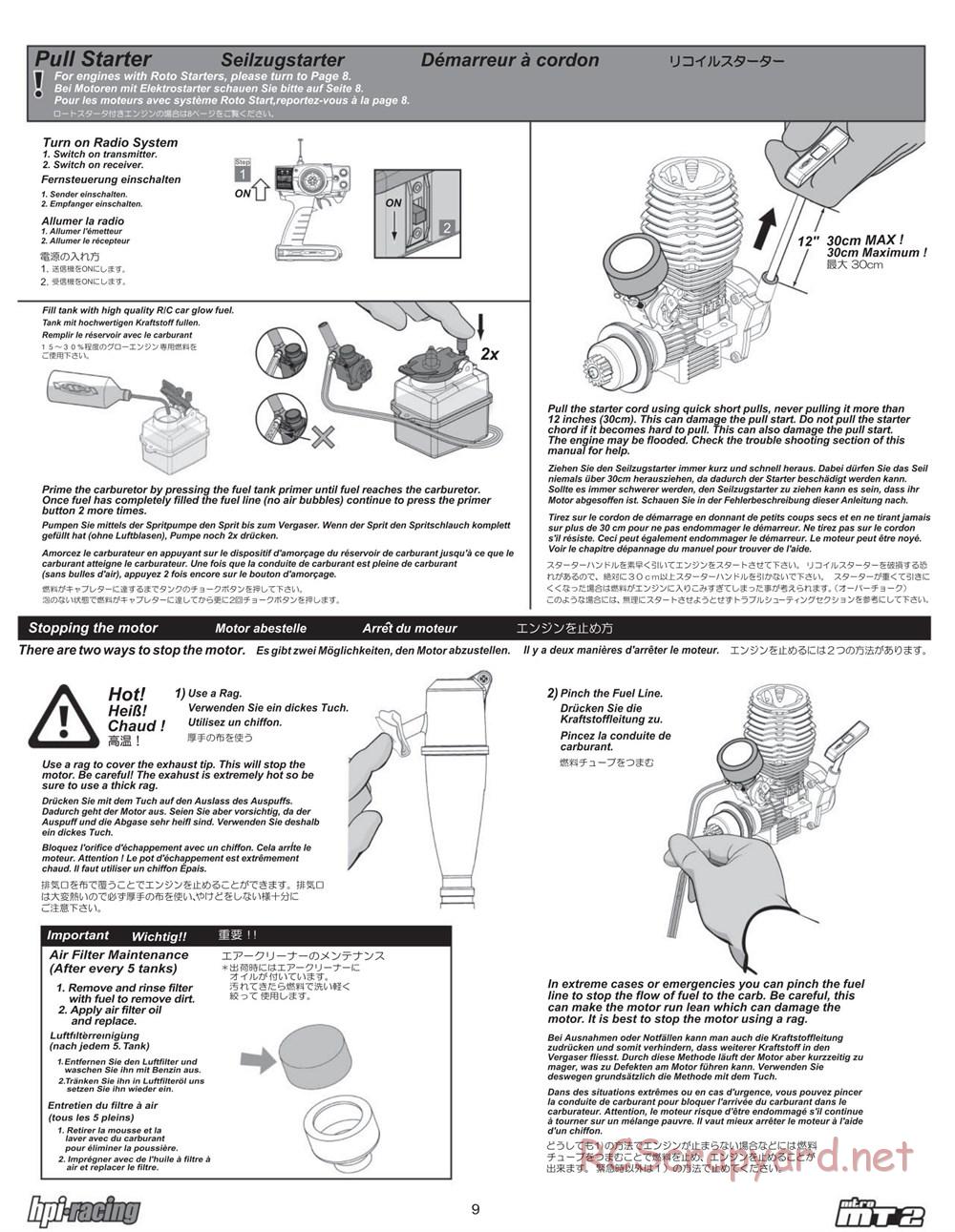 HPI - Nitro MT2 - Manual - Page 9