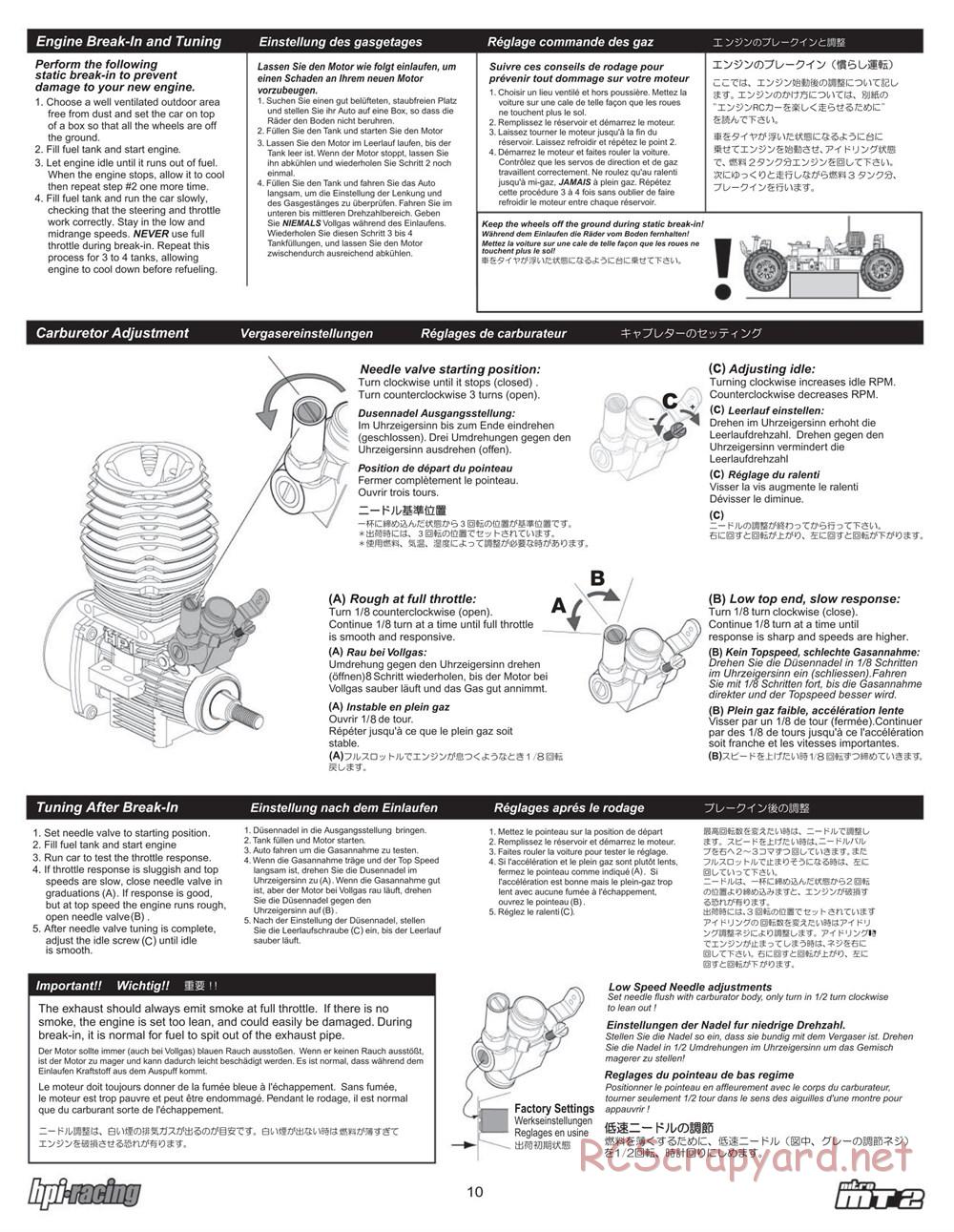 HPI - Nitro MT2 - Manual - Page 10