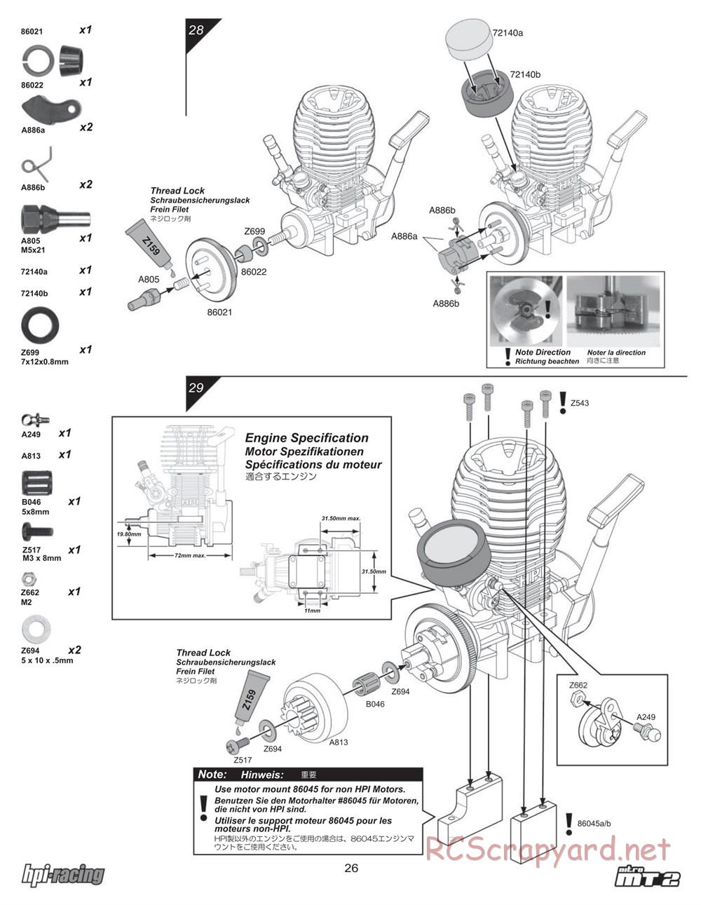 HPI - Nitro MT2 - Manual - Page 26