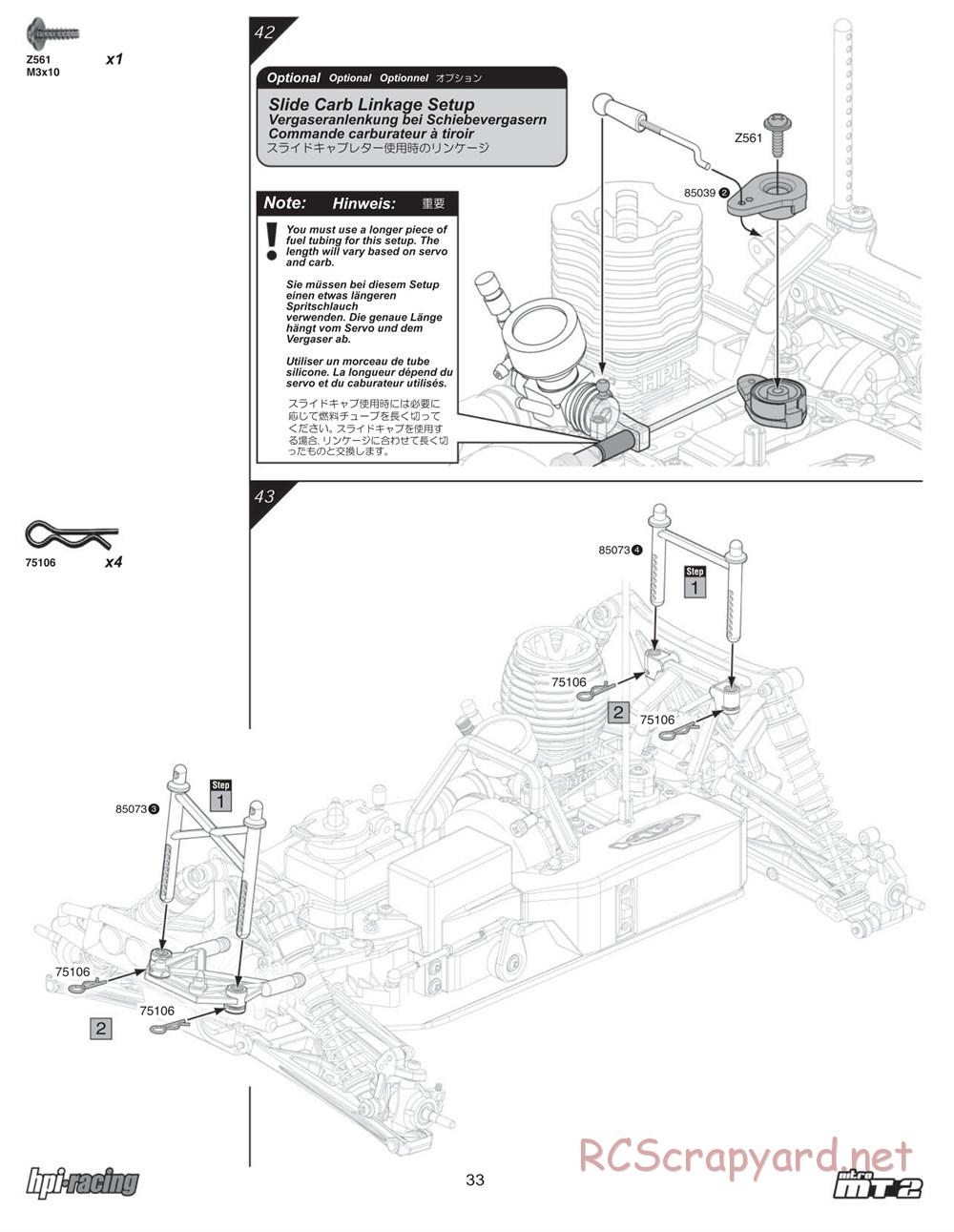 HPI - Nitro MT2 - Manual - Page 33