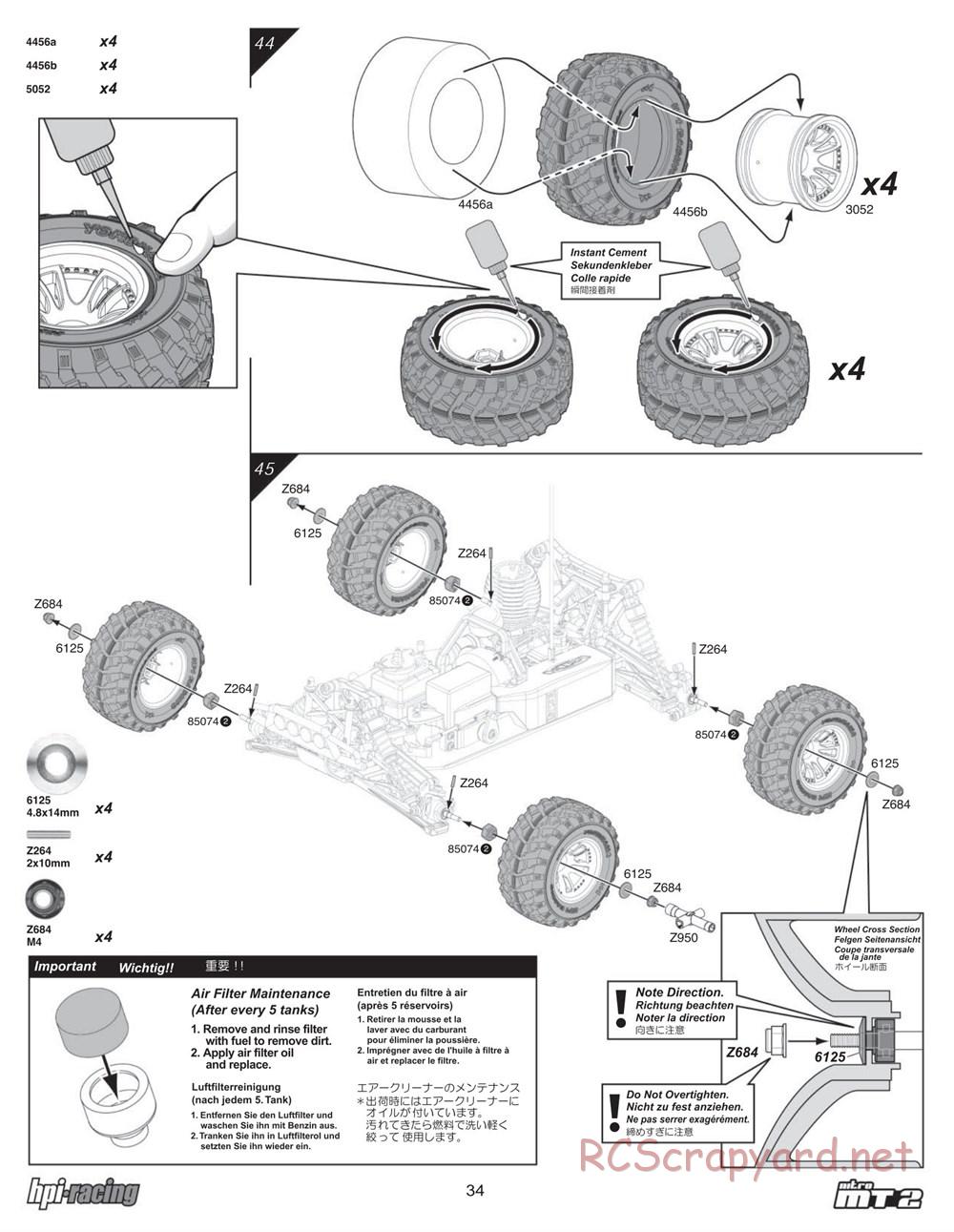 HPI - Nitro MT2 - Manual - Page 34