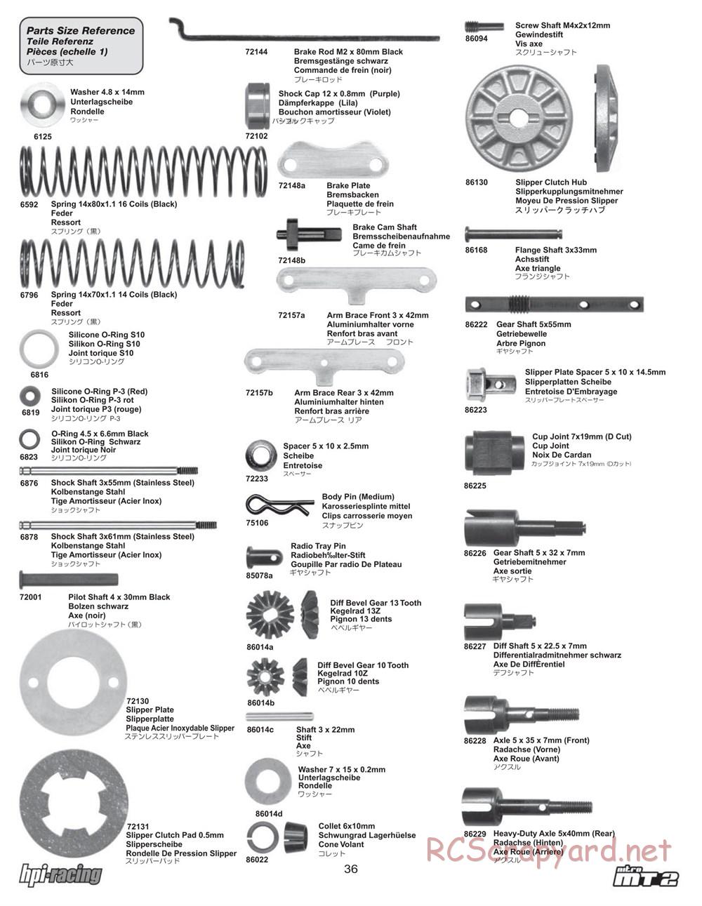 HPI - Nitro MT2 - Manual - Page 36