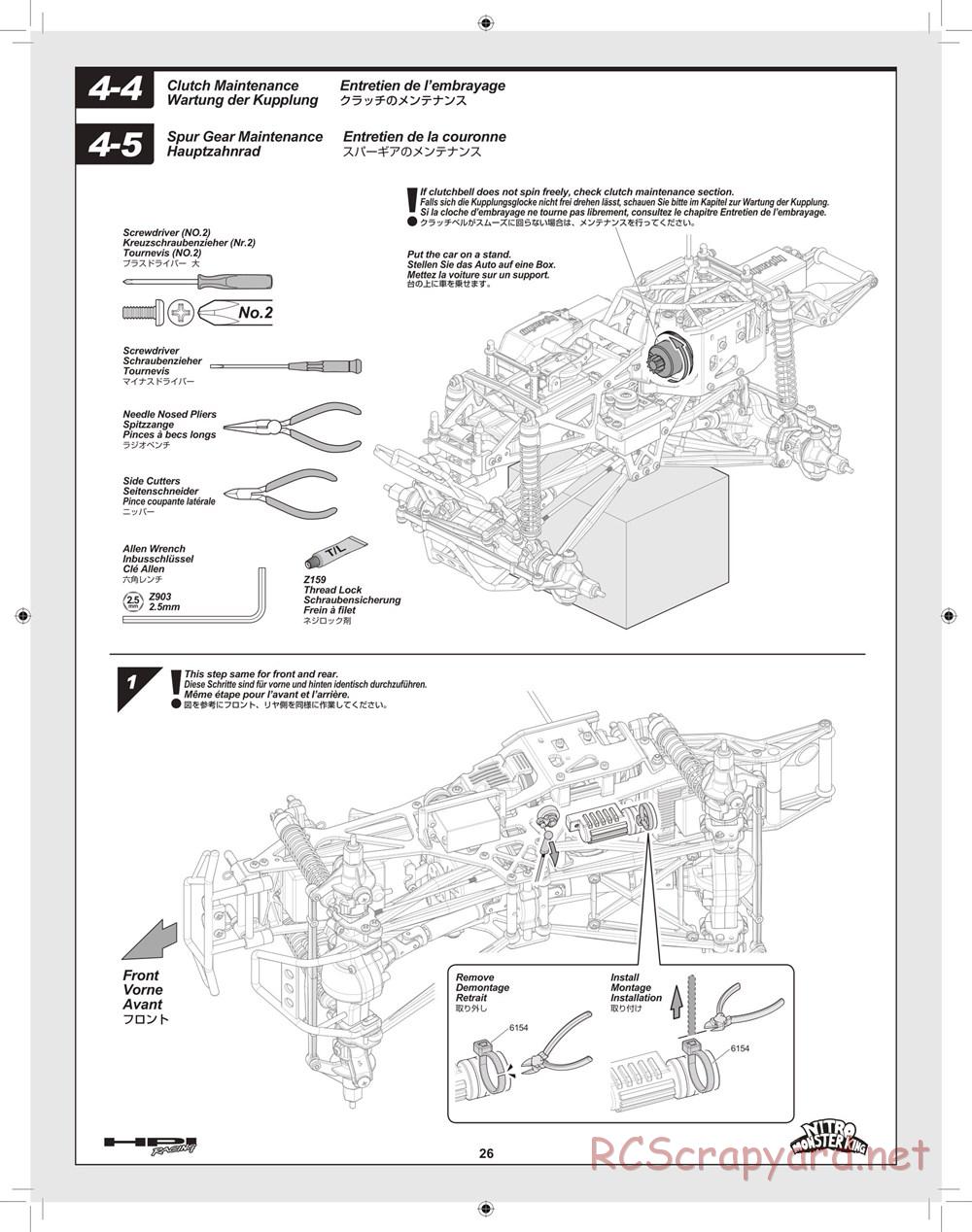 HPI - Nitro Monster King - Manual - Page 26