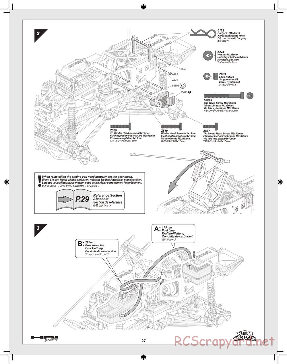 HPI - Nitro Monster King - Manual - Page 27