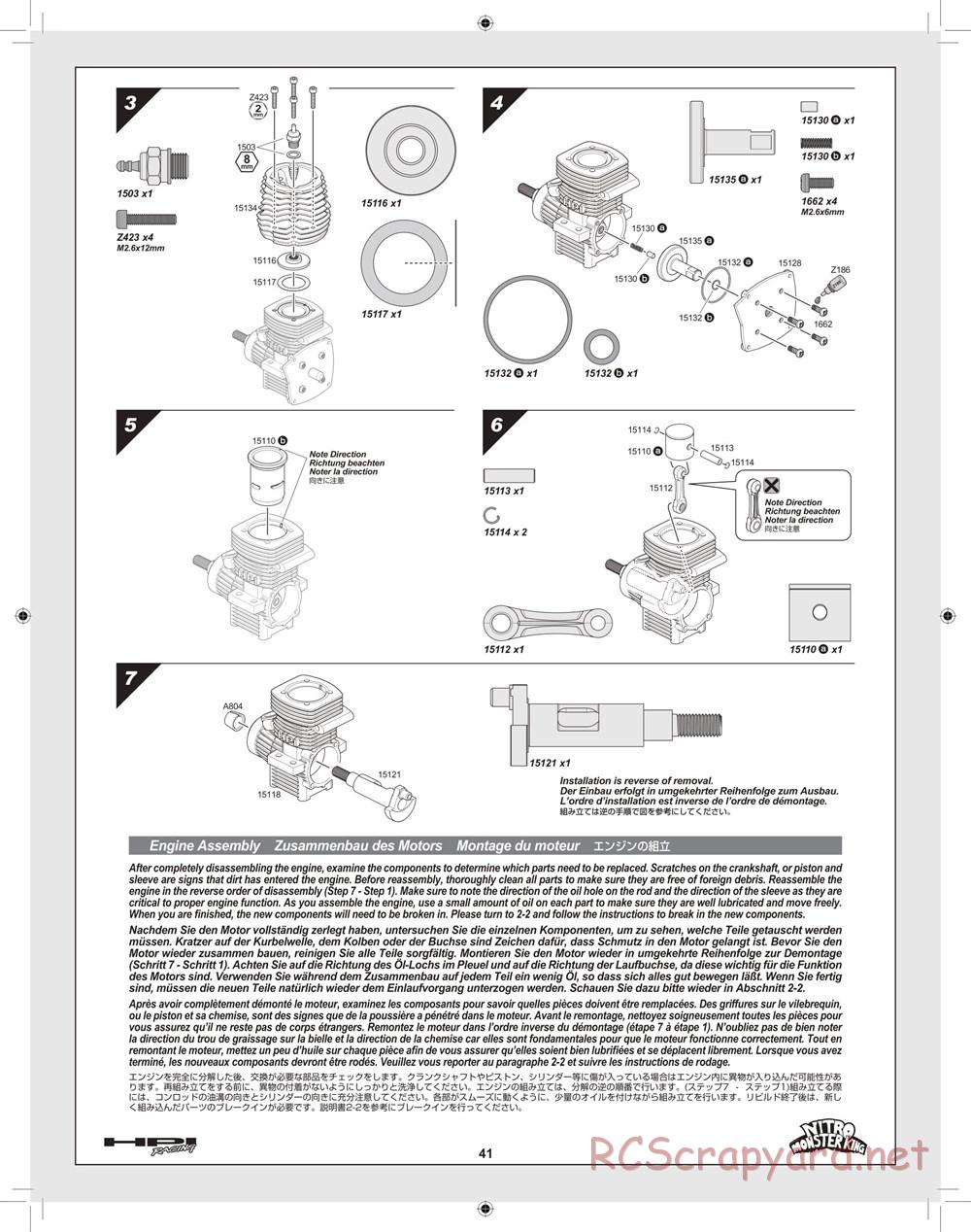 HPI - Nitro Monster King - Manual - Page 41