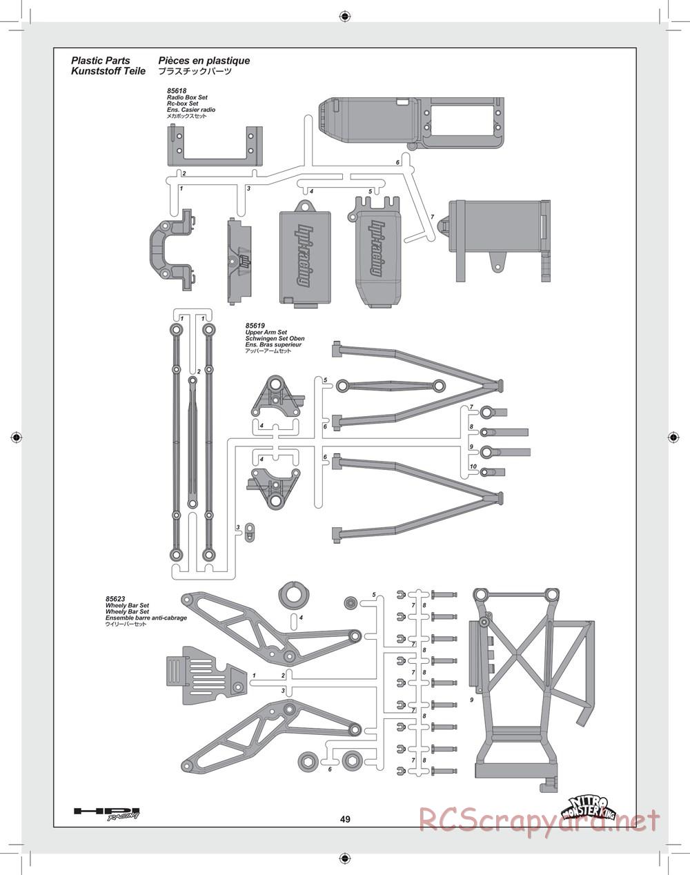 HPI - Nitro Monster King - Manual - Page 49