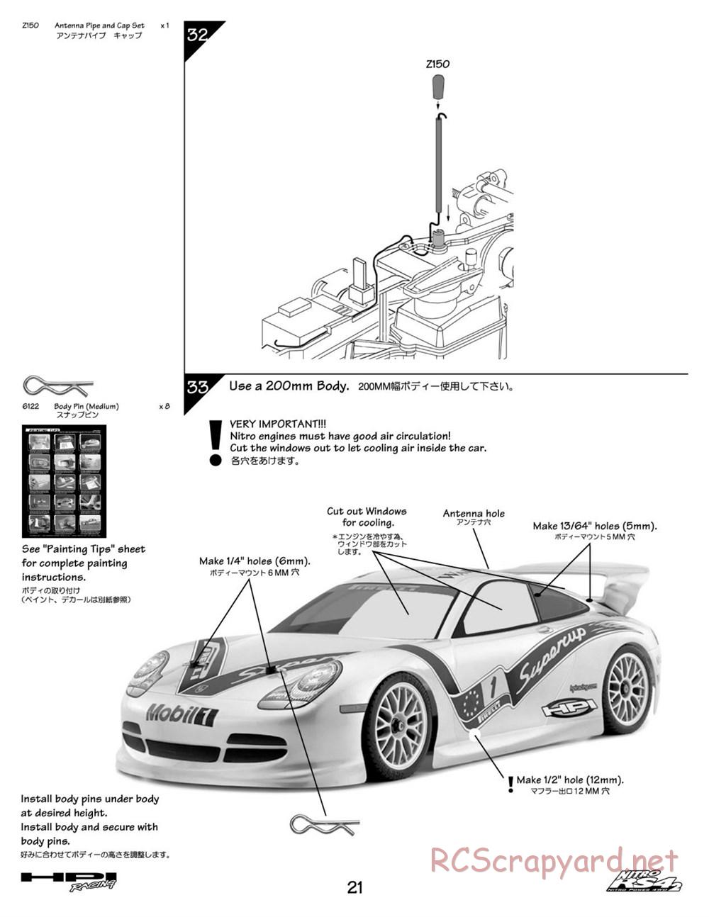 HPI - Nitro RS4-2 - Manual - Page 21