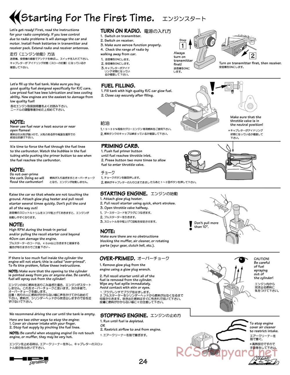 HPI - Nitro RS4-2 - Manual - Page 24