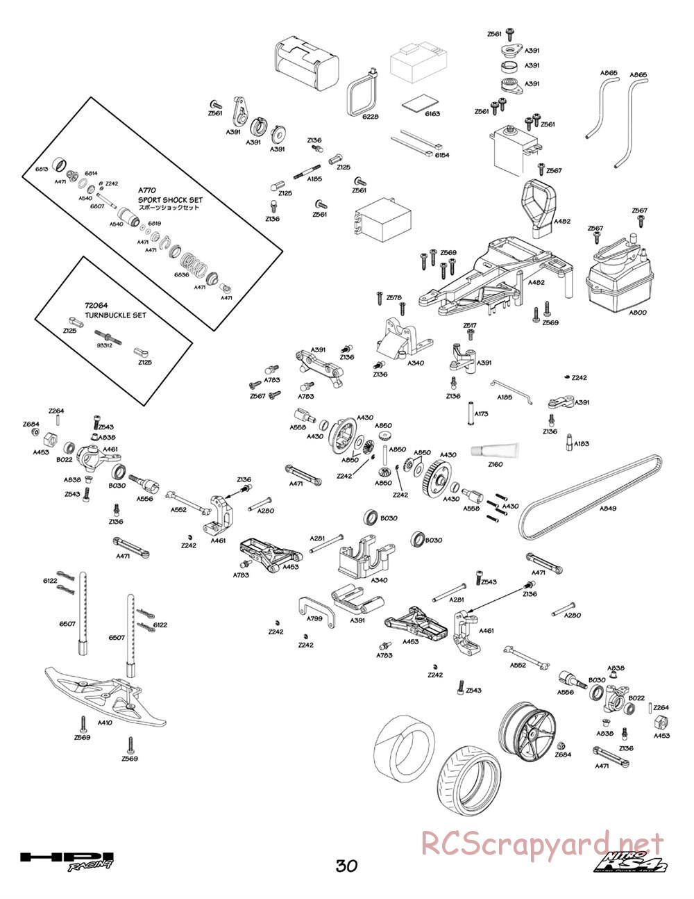 HPI - Nitro RS4-2 - Exploded View - Page 30