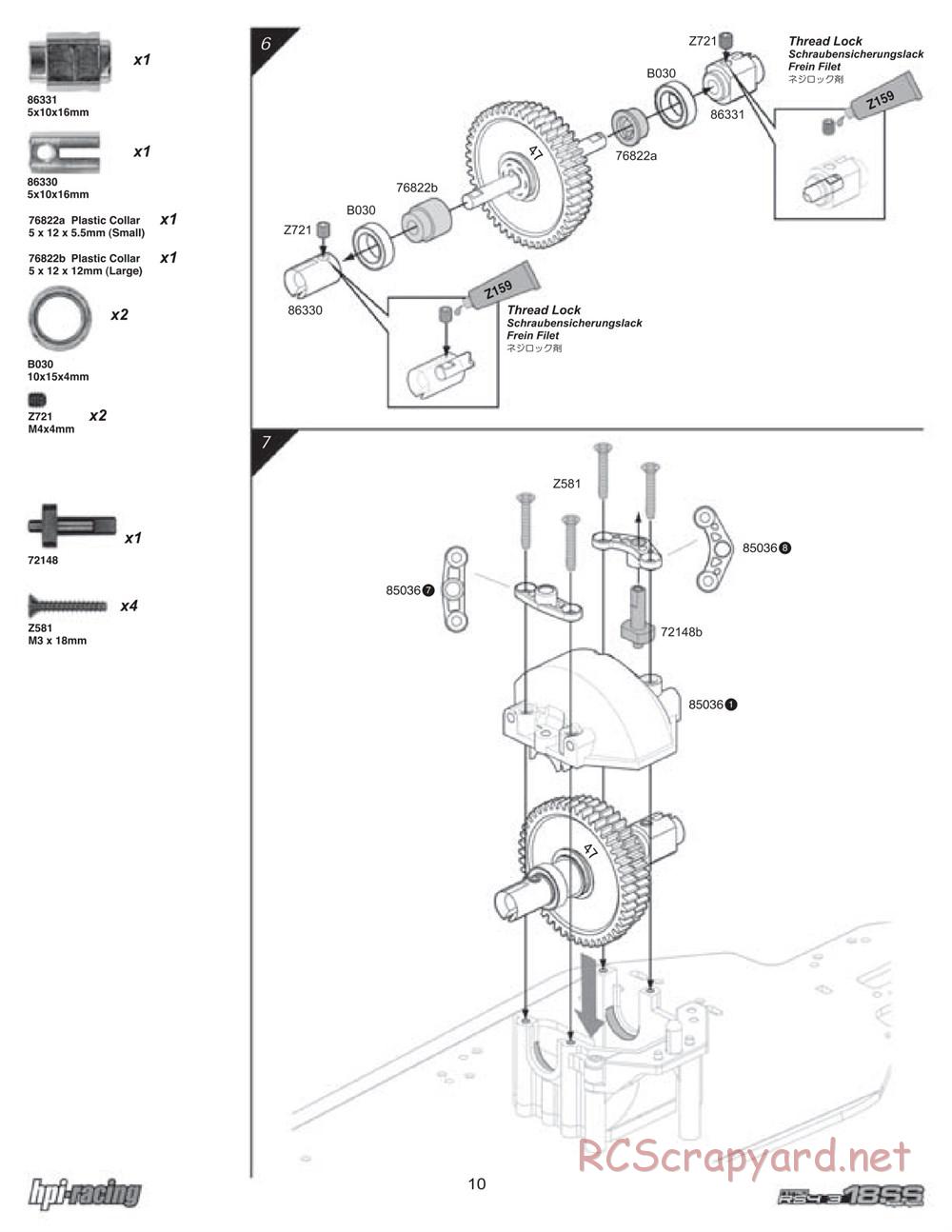 HPI - Nitro RS4 3 18SS - Manual - Page 10