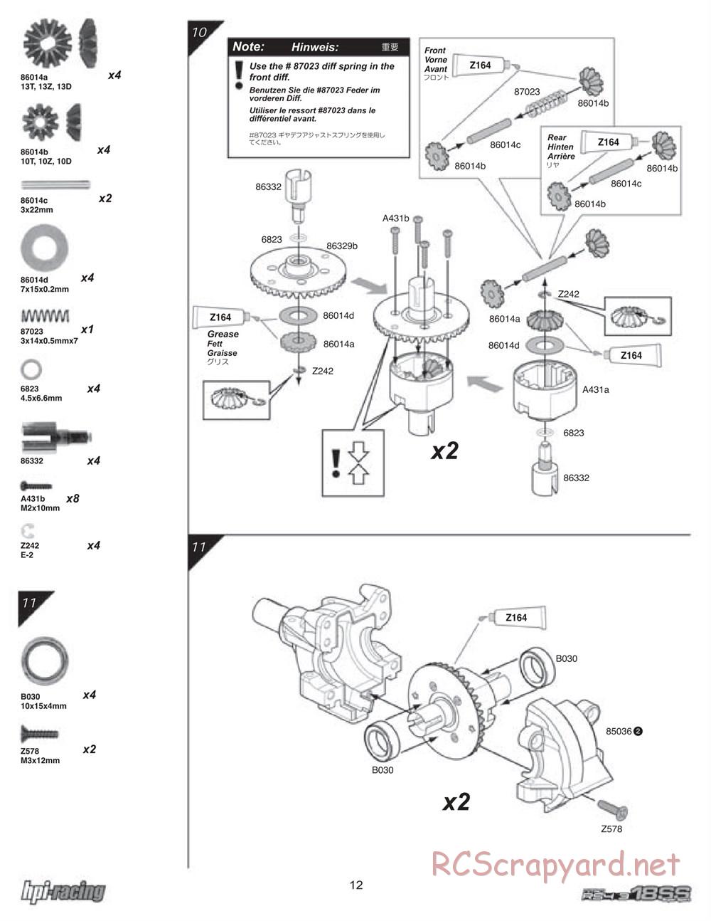 HPI - Nitro RS4 3 18SS - Manual - Page 12