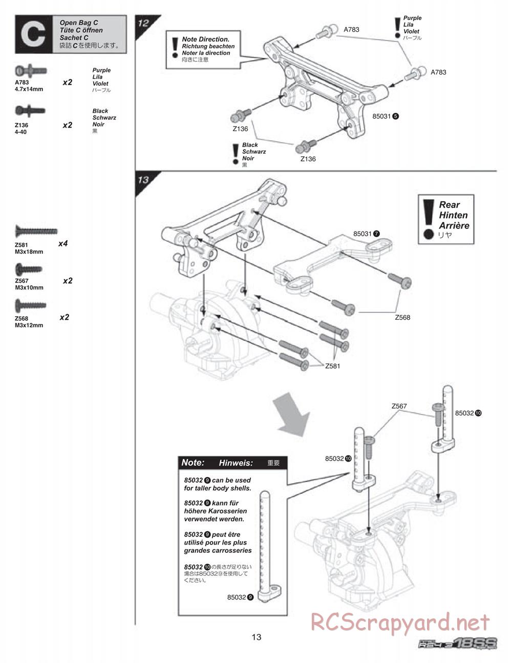 HPI - Nitro RS4 3 18SS - Manual - Page 13