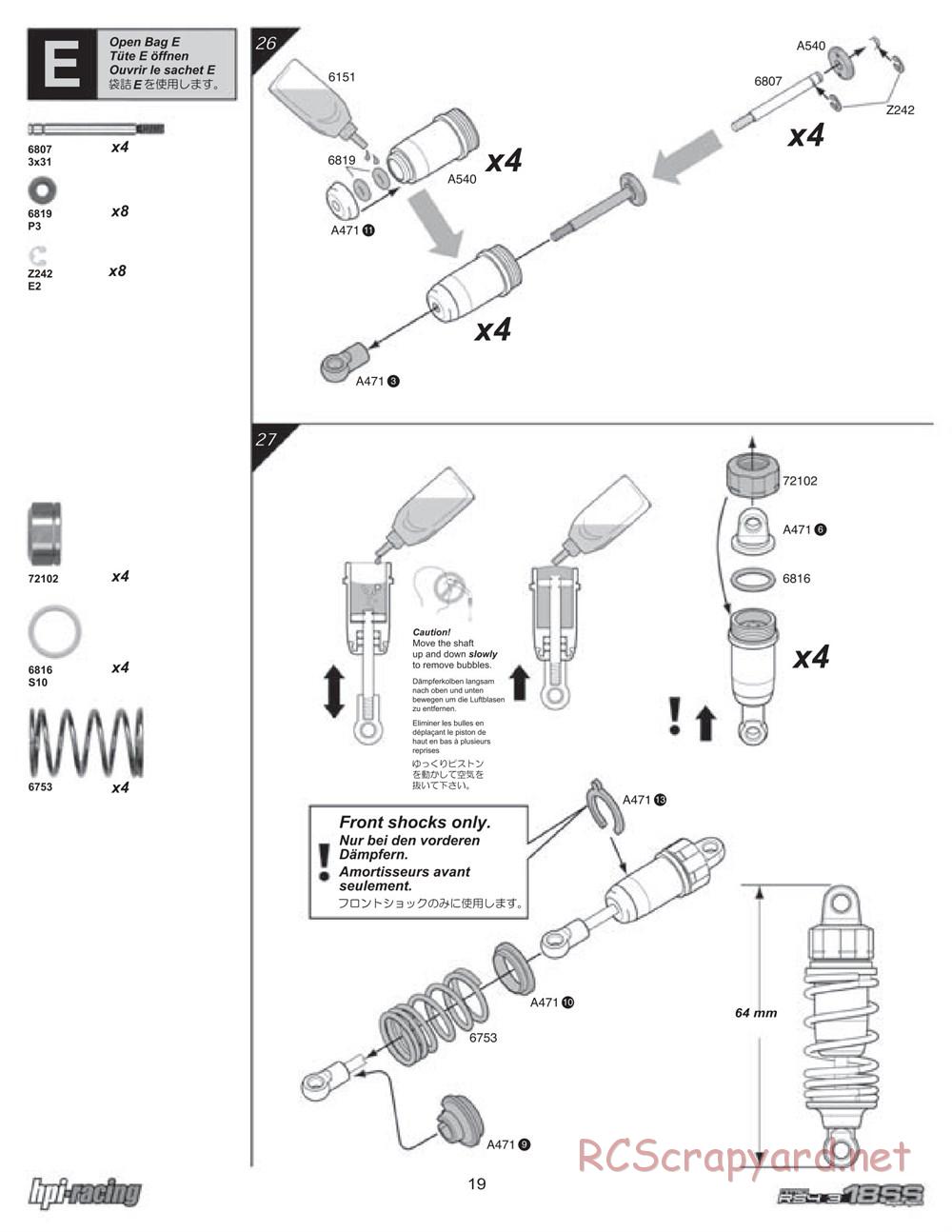 HPI - Nitro RS4 3 18SS - Manual - Page 19