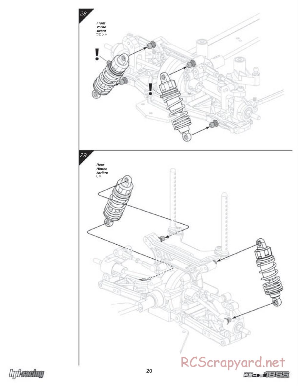 HPI - Nitro RS4 3 18SS - Manual - Page 20