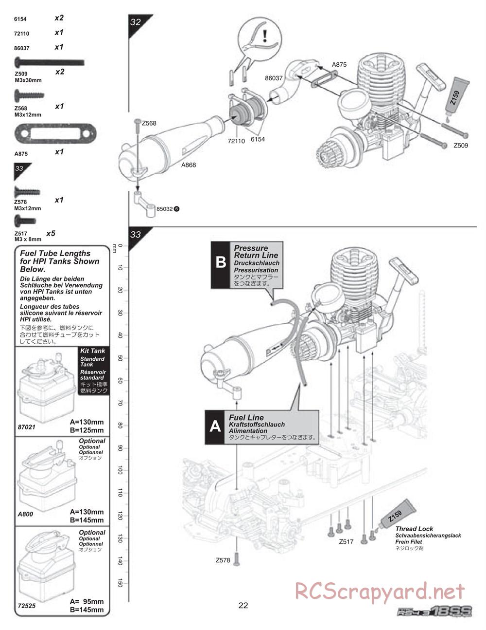 HPI - Nitro RS4 3 18SS - Manual - Page 22
