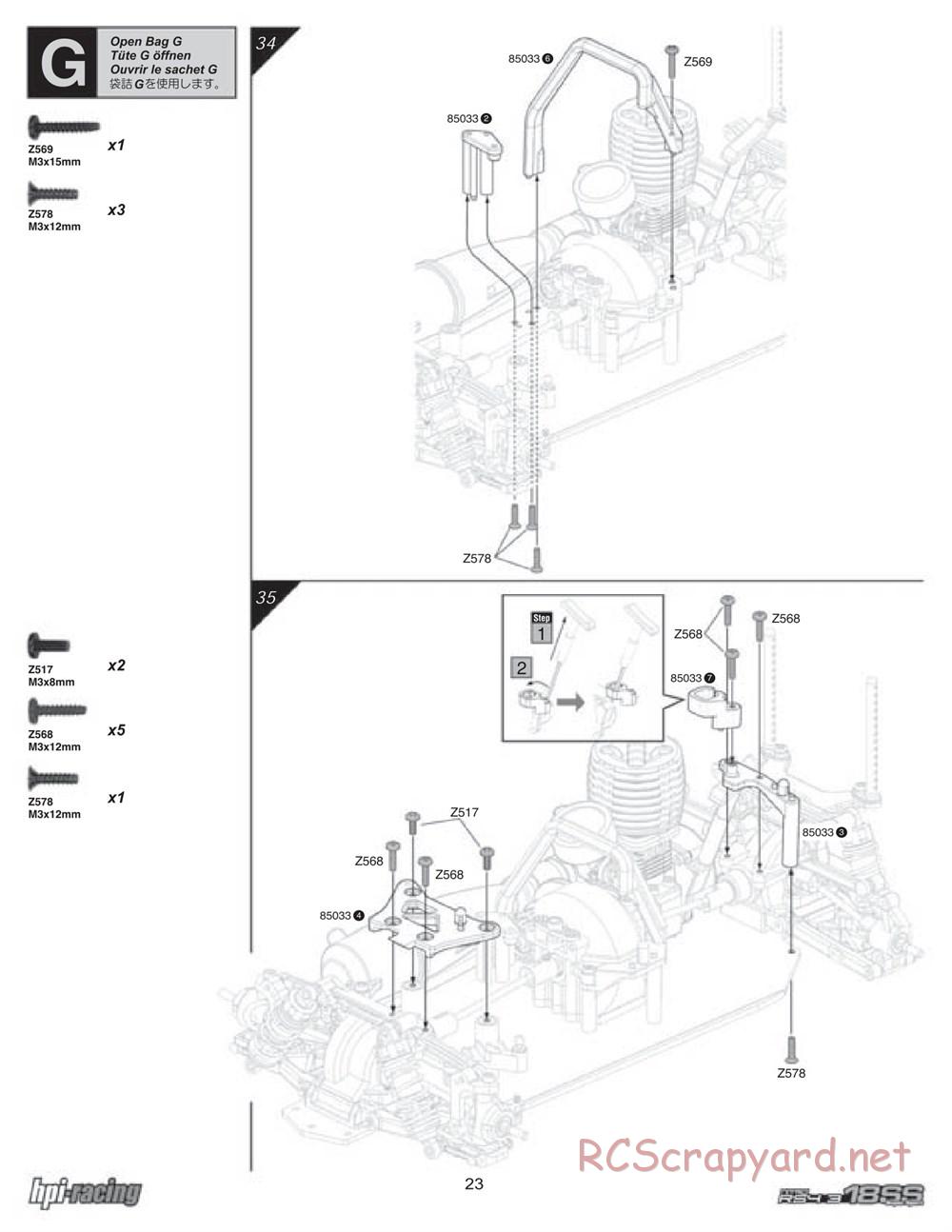 HPI - Nitro RS4 3 18SS - Manual - Page 23