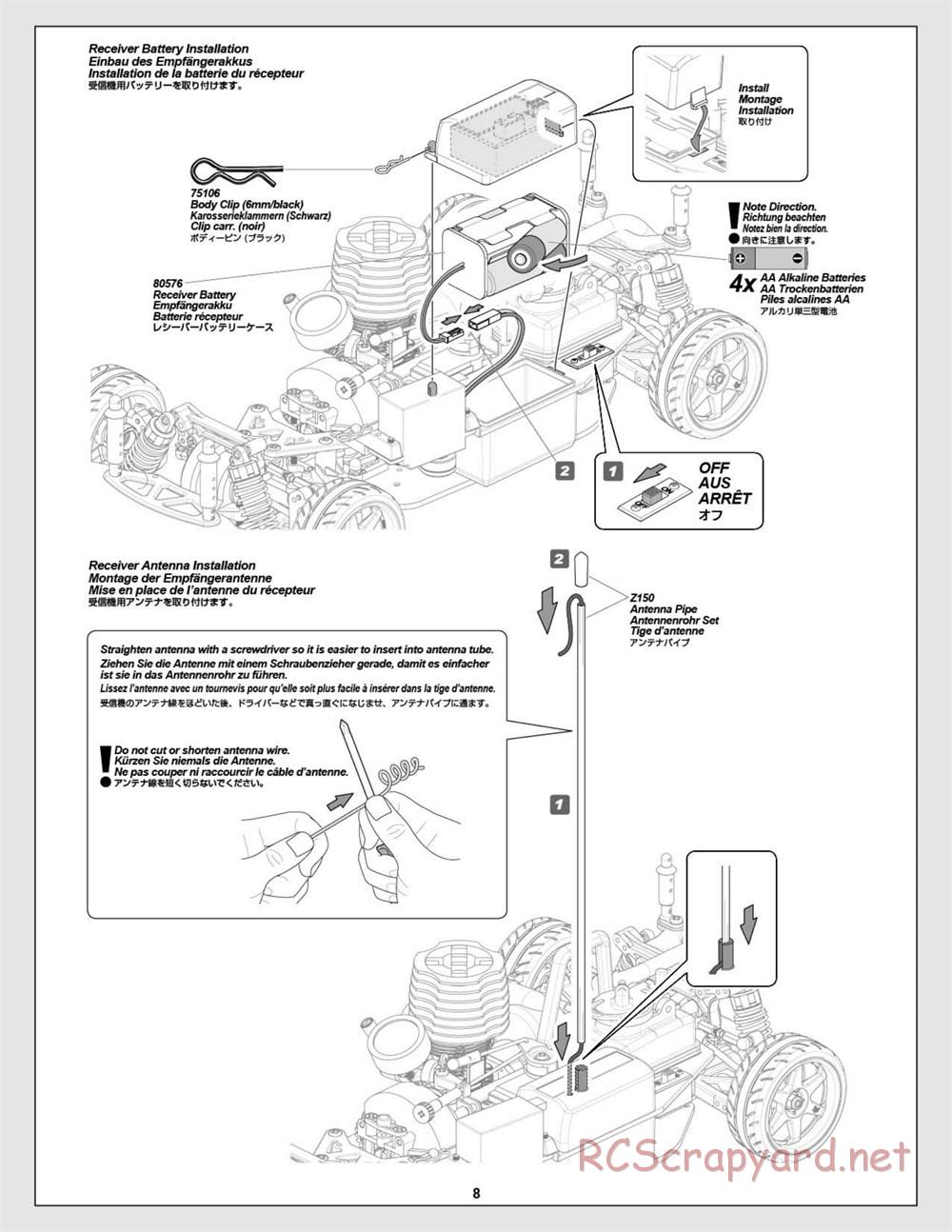 HPI - Nitro RS4 3 Drift - Manual - Page 8