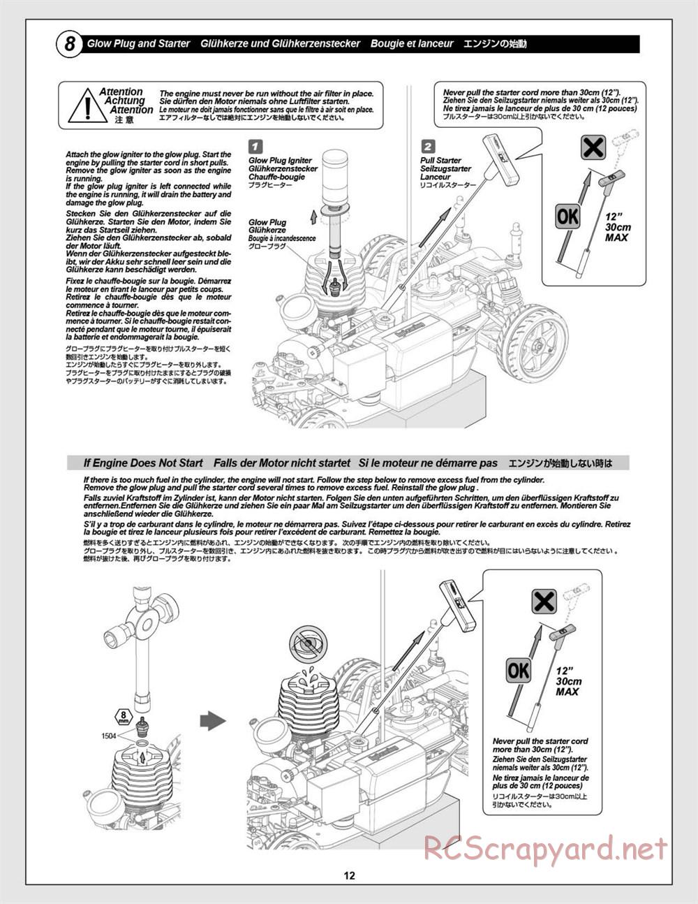 HPI - Nitro RS4 3 Drift - Manual - Page 12