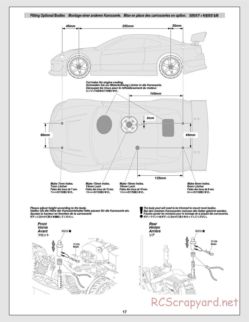 HPI - Nitro RS4 3 Drift - Manual - Page 17