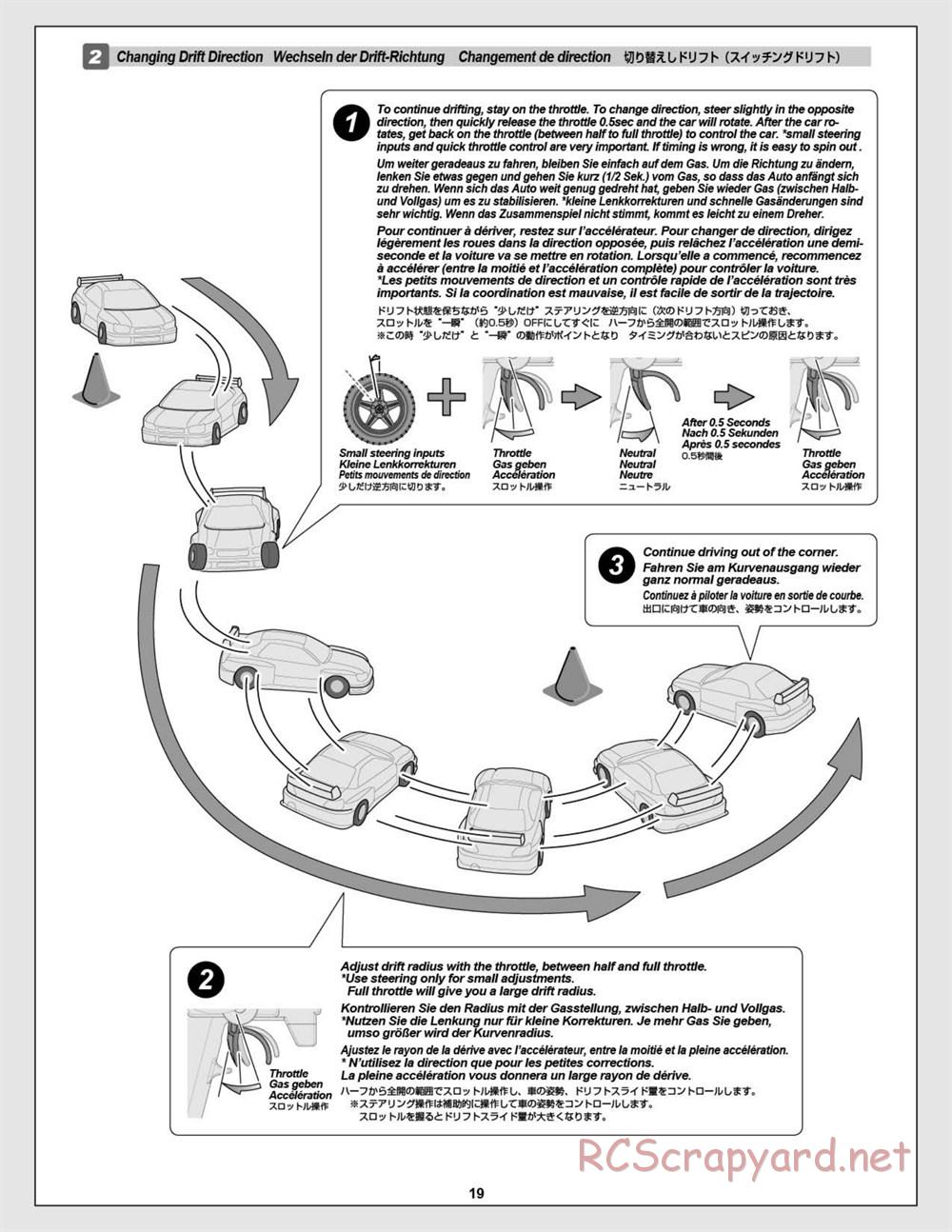 HPI - Nitro RS4 3 Drift - Manual - Page 19