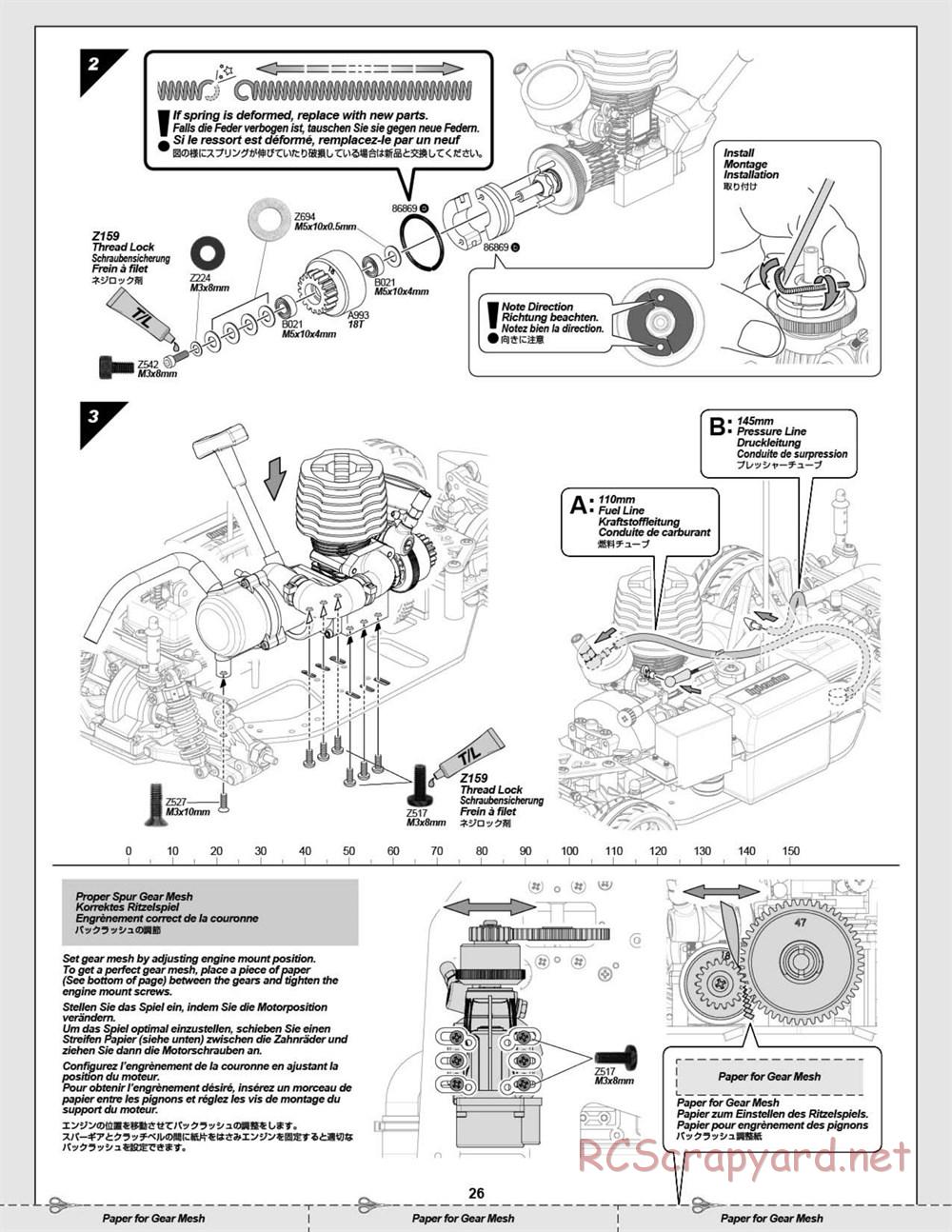 HPI - Nitro RS4 3 Drift - Manual - Page 26