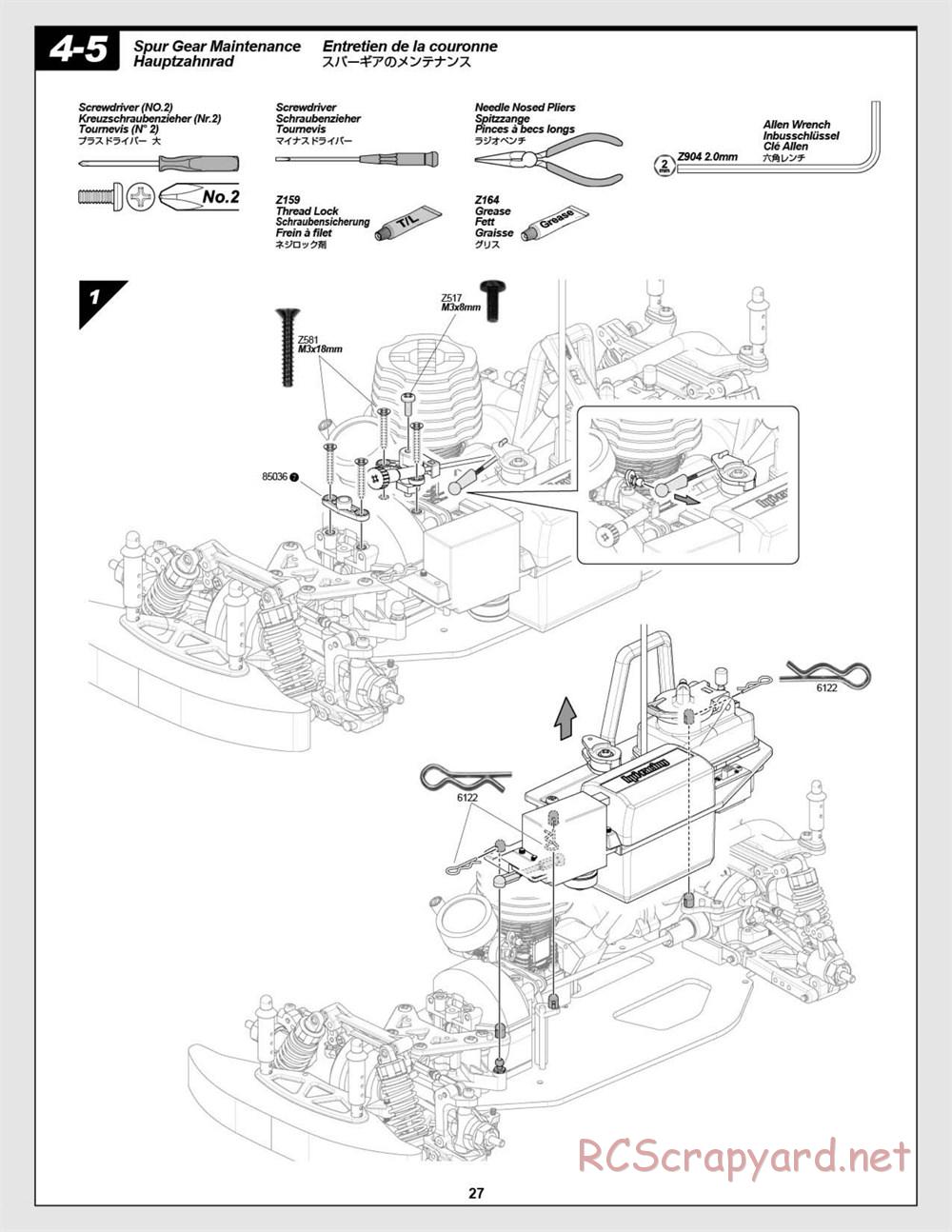 HPI - Nitro RS4 3 Drift - Manual - Page 27