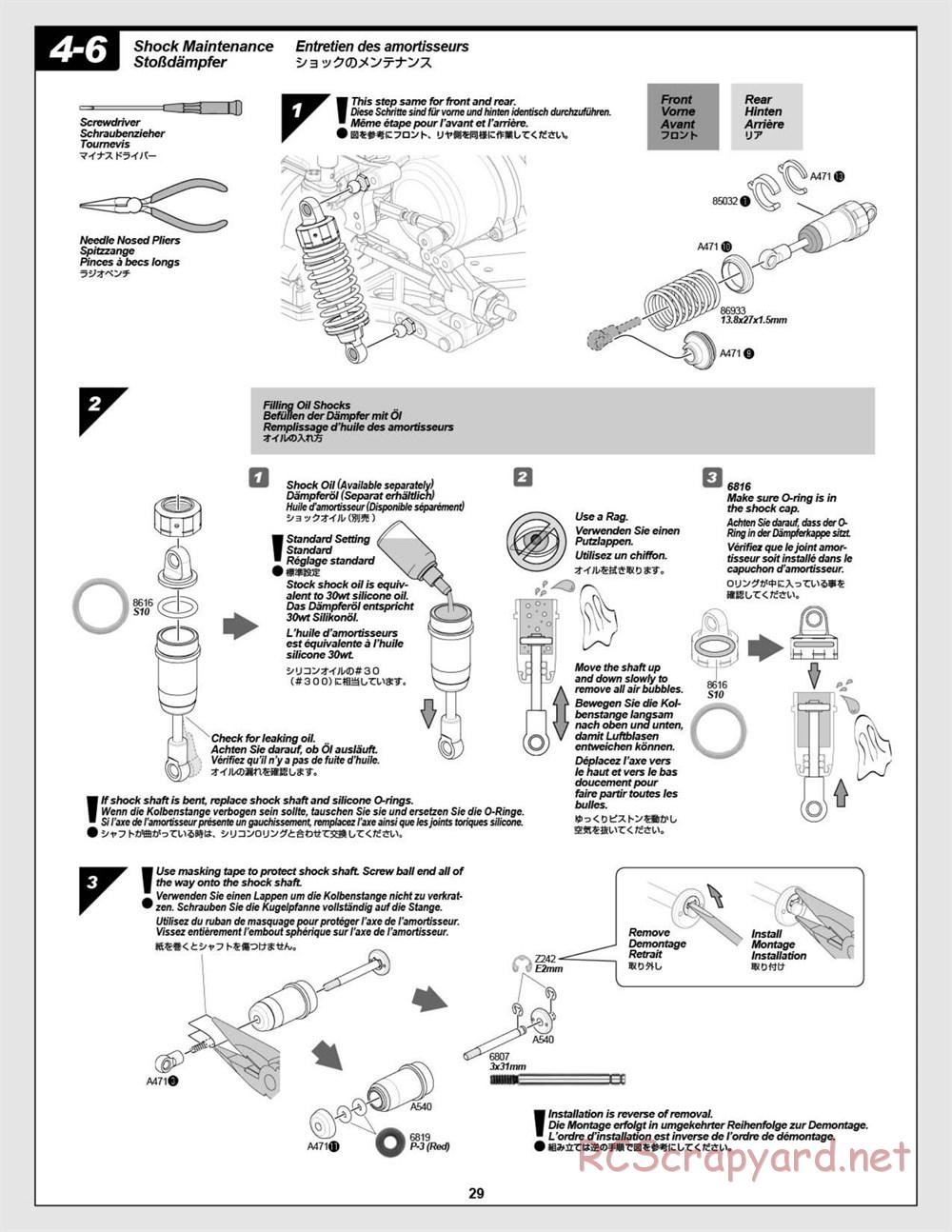 HPI - Nitro RS4 3 Drift - Manual - Page 29