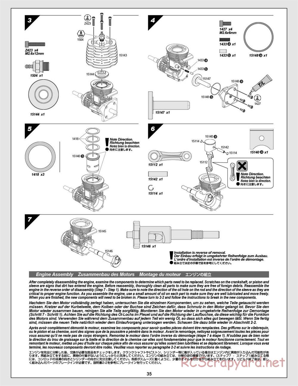 HPI - Nitro RS4 3 Drift - Manual - Page 35