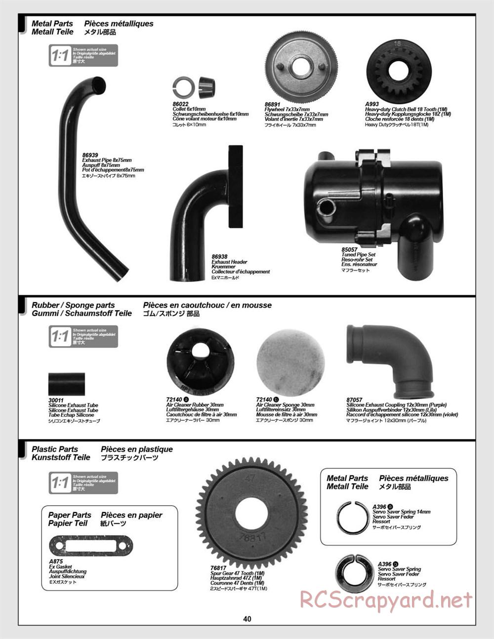 HPI - Nitro RS4 3 Drift - Manual - Page 40