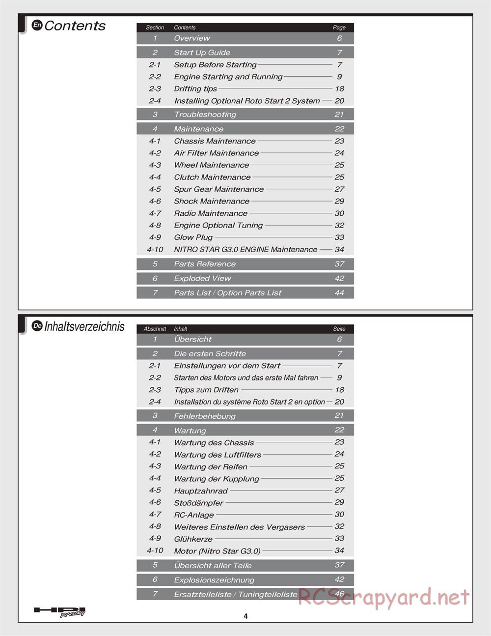 HPI - Nitro RS4 3 Drift - Manual - Page 4