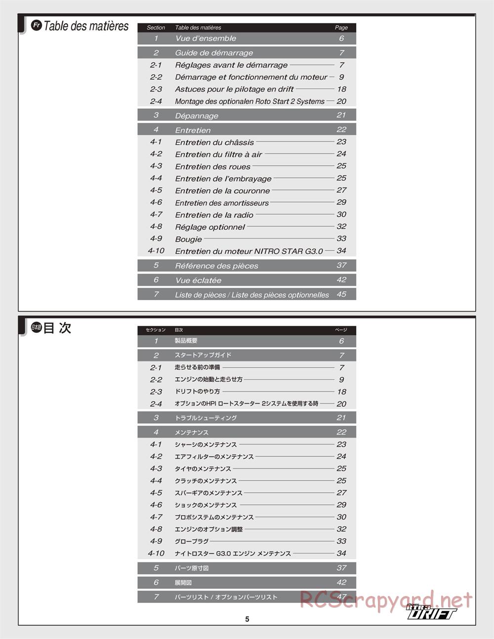 HPI - Nitro RS4 3 Drift - Manual - Page 5